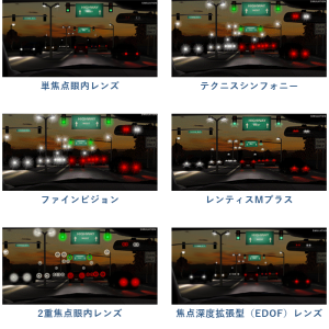 多焦点眼内レンズ：見え方の違い